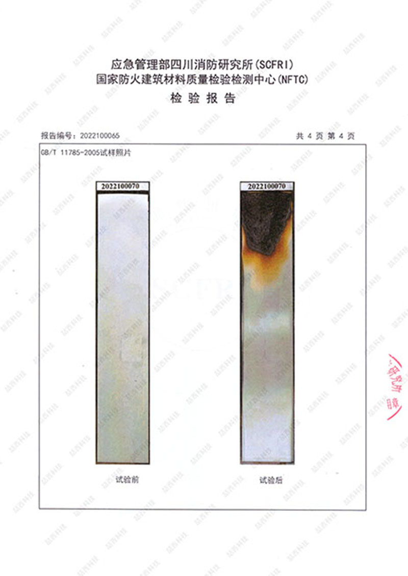 阻燃性能检测报告